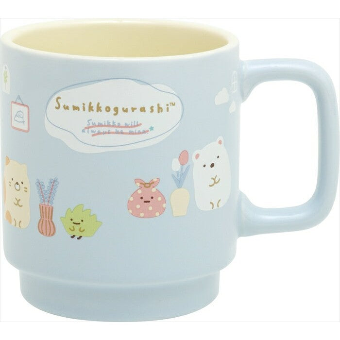 San-X Sumikko Gurashi Mug - Vases / Blue / Stackable