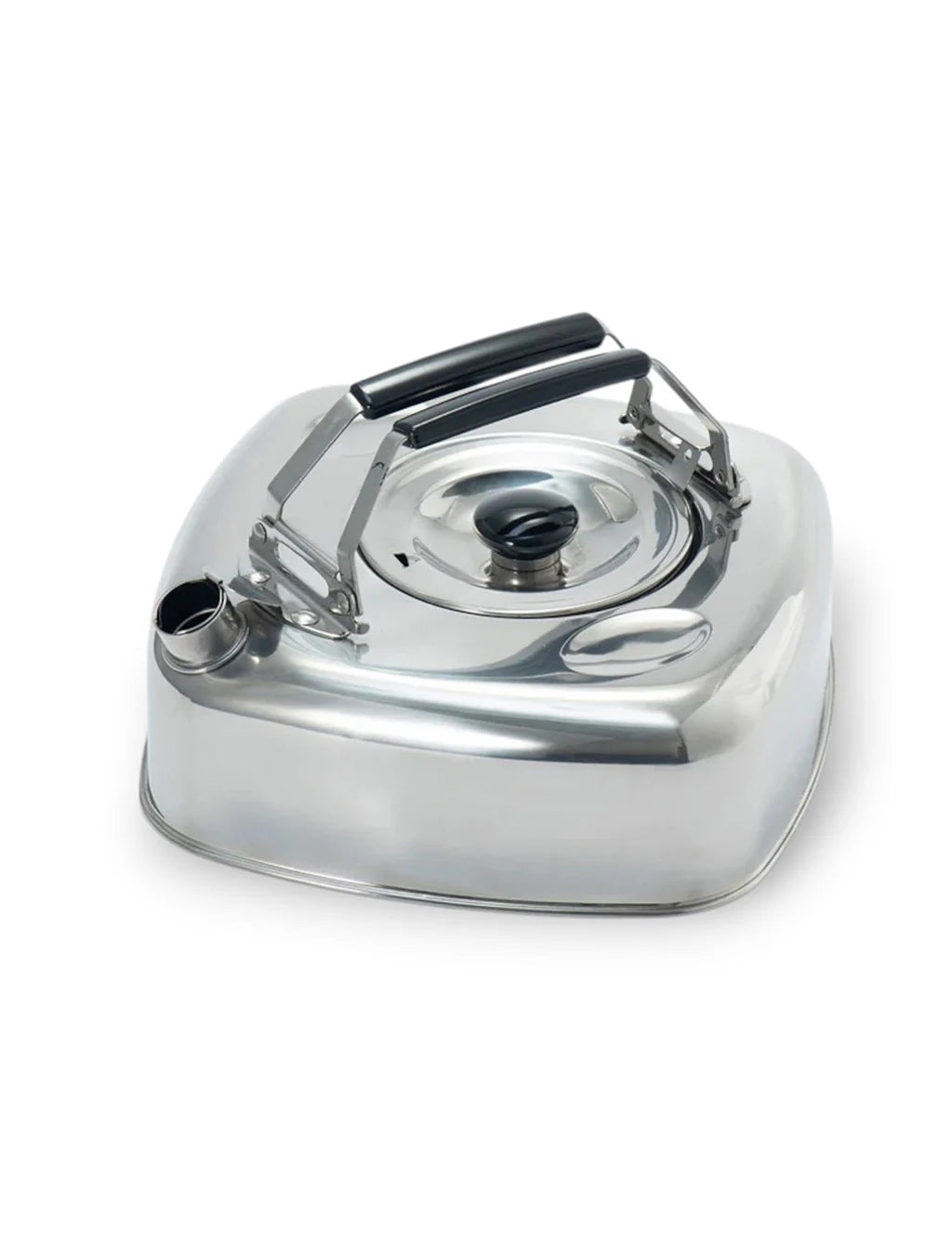 Cube Kettle | Flat Stainless Steel Camping Kettle 2.8L | Made in Japan
