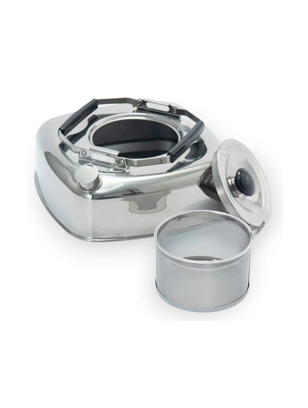 Cube Kettle | Flat Stainless Steel Camping Kettle 2.8L | Made in Japan