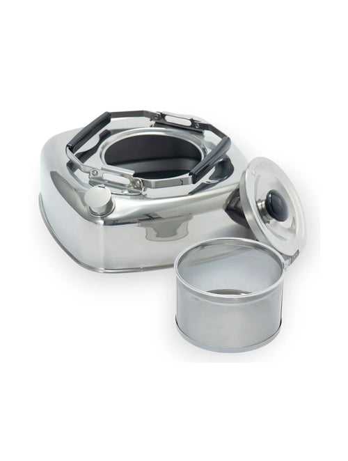 Cube Kettle | Flat Stainless Steel Camping Kettle 2.8L | Made in Japan