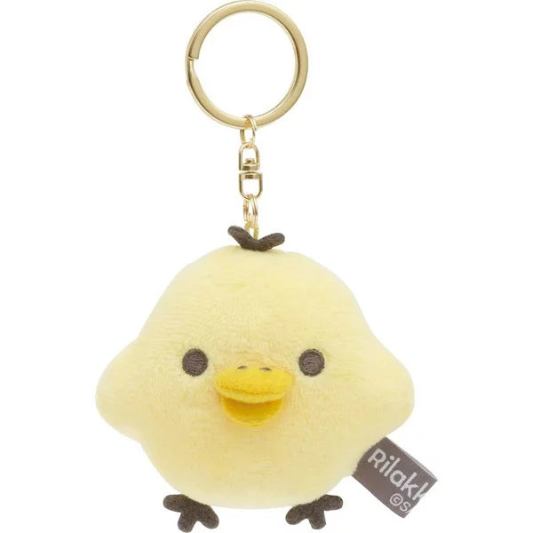 San-X Kiiroitori Keychain - Rilakkuma Hanging Plush Toy (New Basic Rilakkuma)