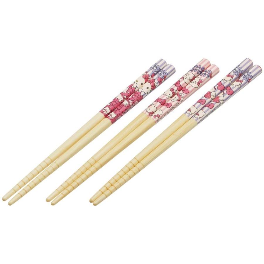 Sanrio Hello Kitty Chopsticks (Bamboo 16.5cm 3pcs)