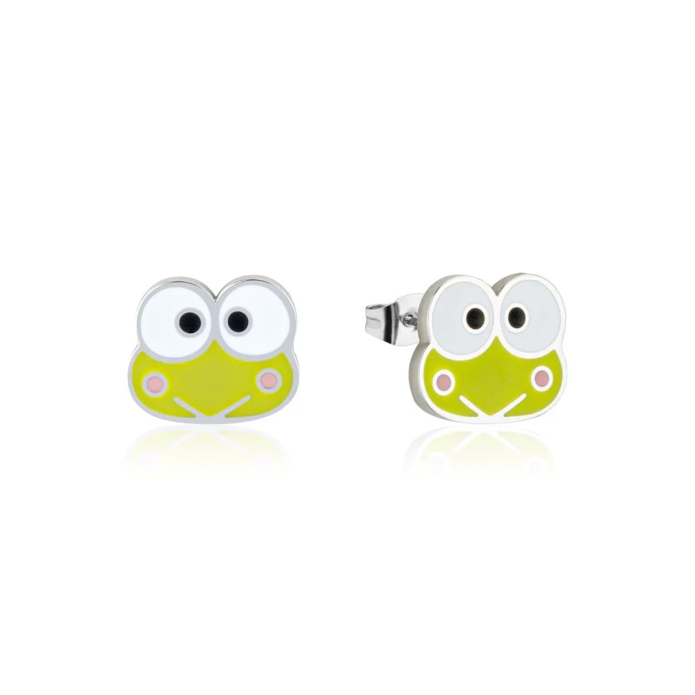 Sanrio Keroppi Stud Earrings - Silver