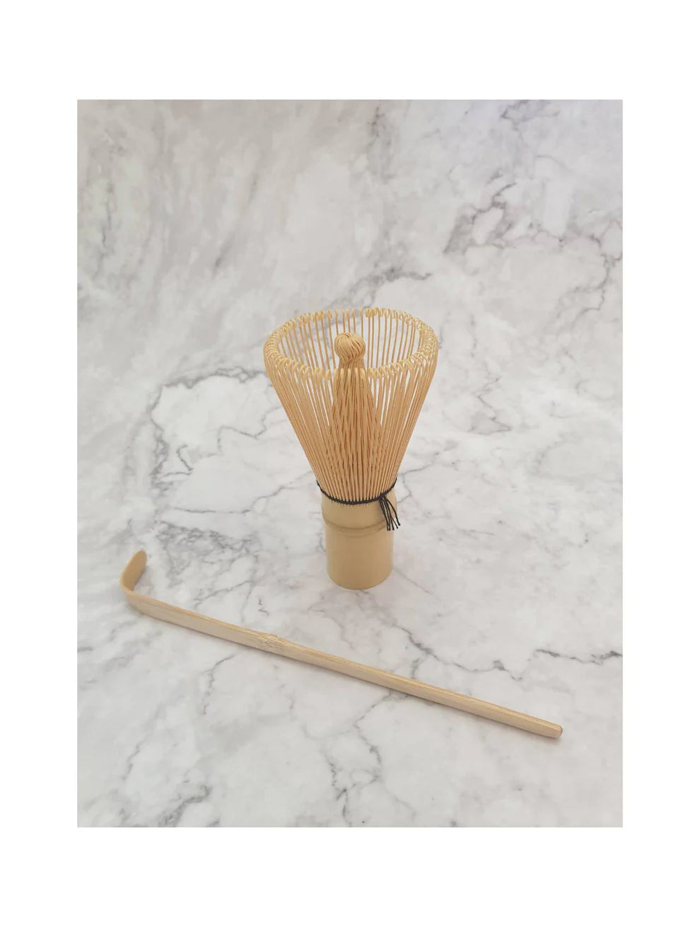 Bamboo Matcha Whisk & Scoop Set - 120 Prong Tea Whisk