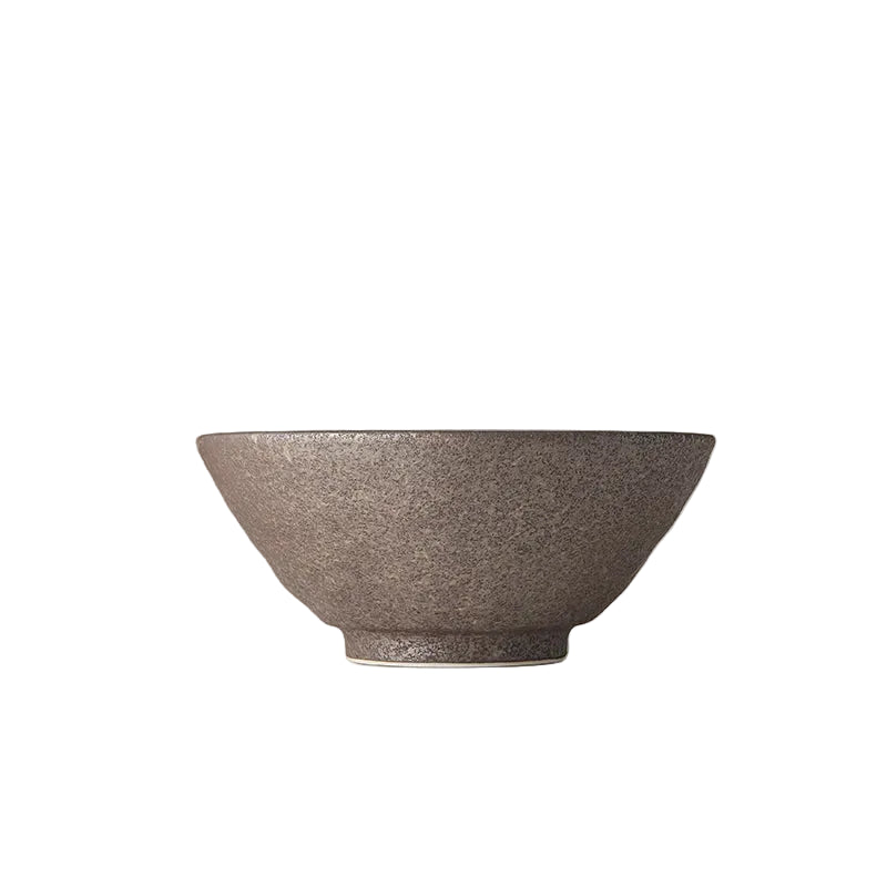 Japanese Ceramic Udon Bowl 19.5cm — Earth Beige Glaze