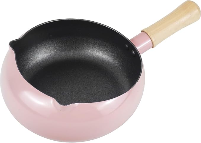 WAHEI FREIZ Cat Shape Induction Stir-Fry Pan - Kawaii Pink 20cm