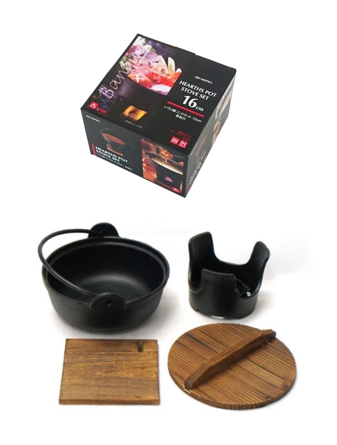 IRORI Nabe Cast Iron Japanese Hot Pot Set - 16cm
