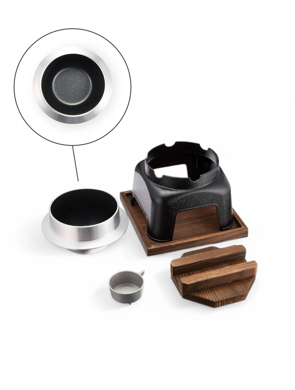 Kamado Japanese Tabletop Rice Cooker Set – Single Serve Aluminium 1 Cup | Made in Japan