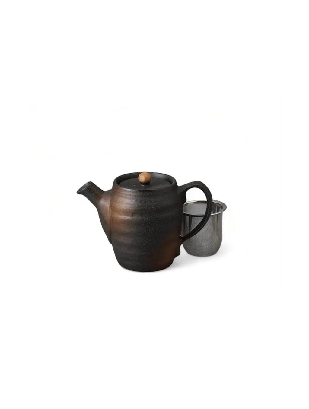 Igabuki Ceramic Teapot with Strainer – Japanese Black Teapot 450ml | Made in Japan