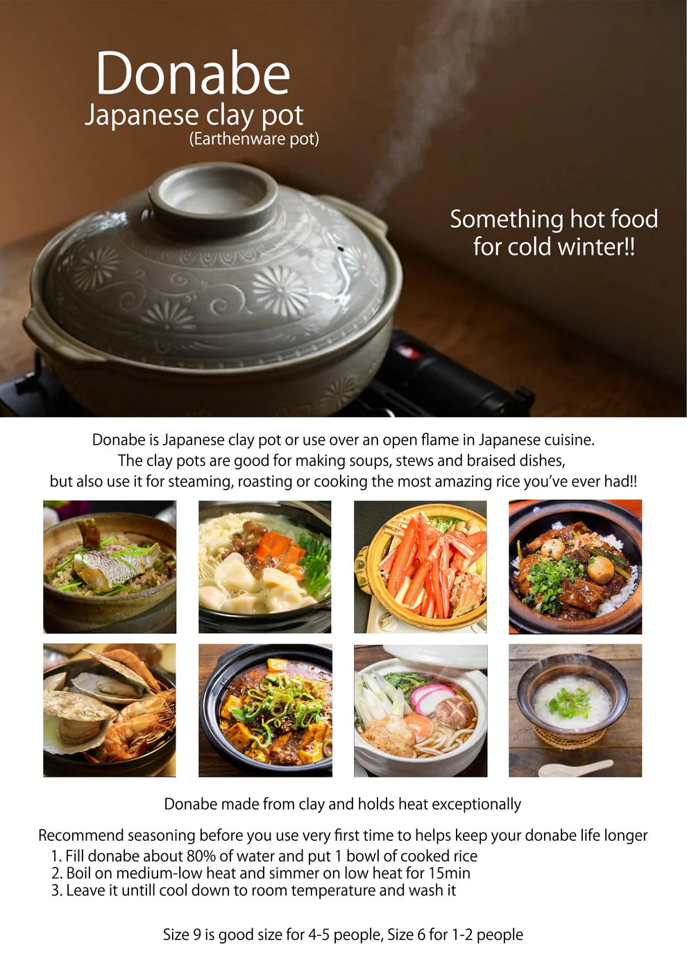 Nanban Beadro Donabe -  Clay Pot