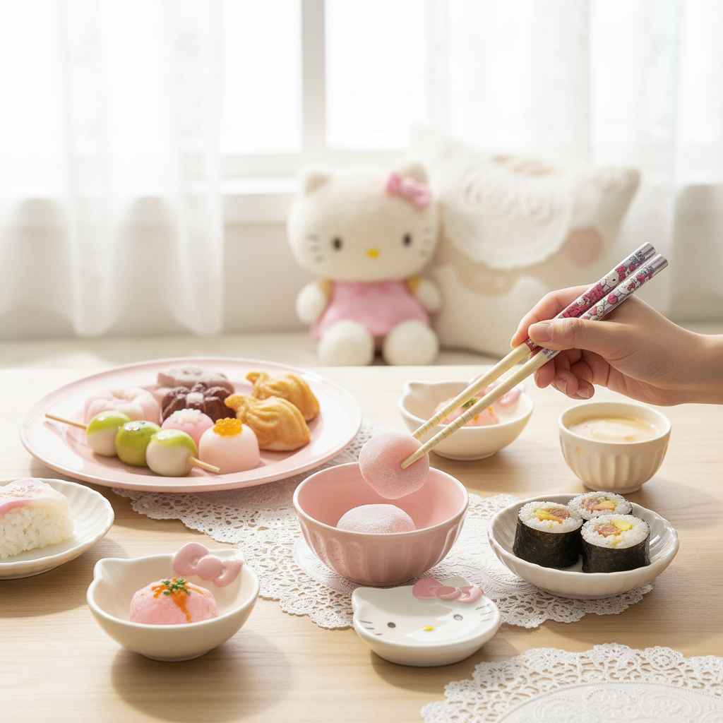 Hello Kitty Chopsticks Lifestyle - Bright Pastel