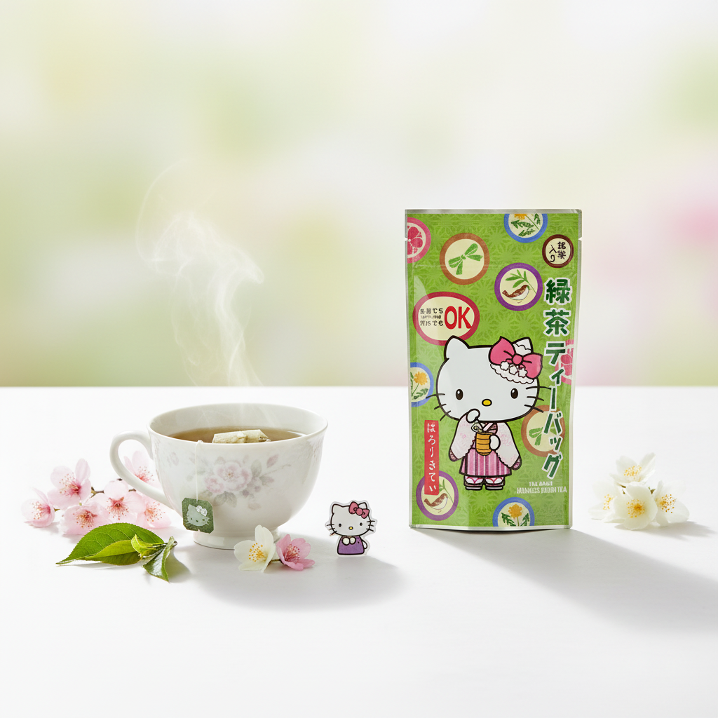 Hello Kitty Green Tea Bags