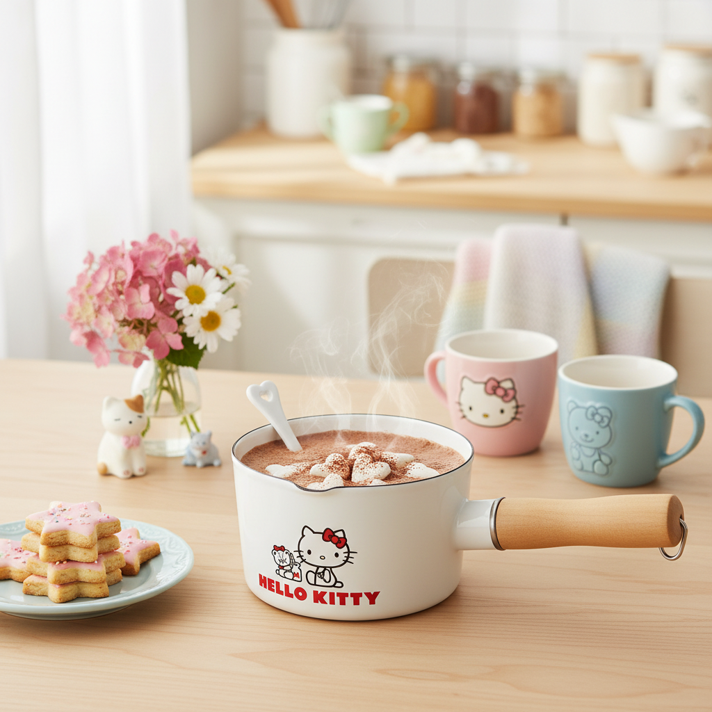 Sanrio Hello Kitty Milk Pan (Enamel - One-Serving)