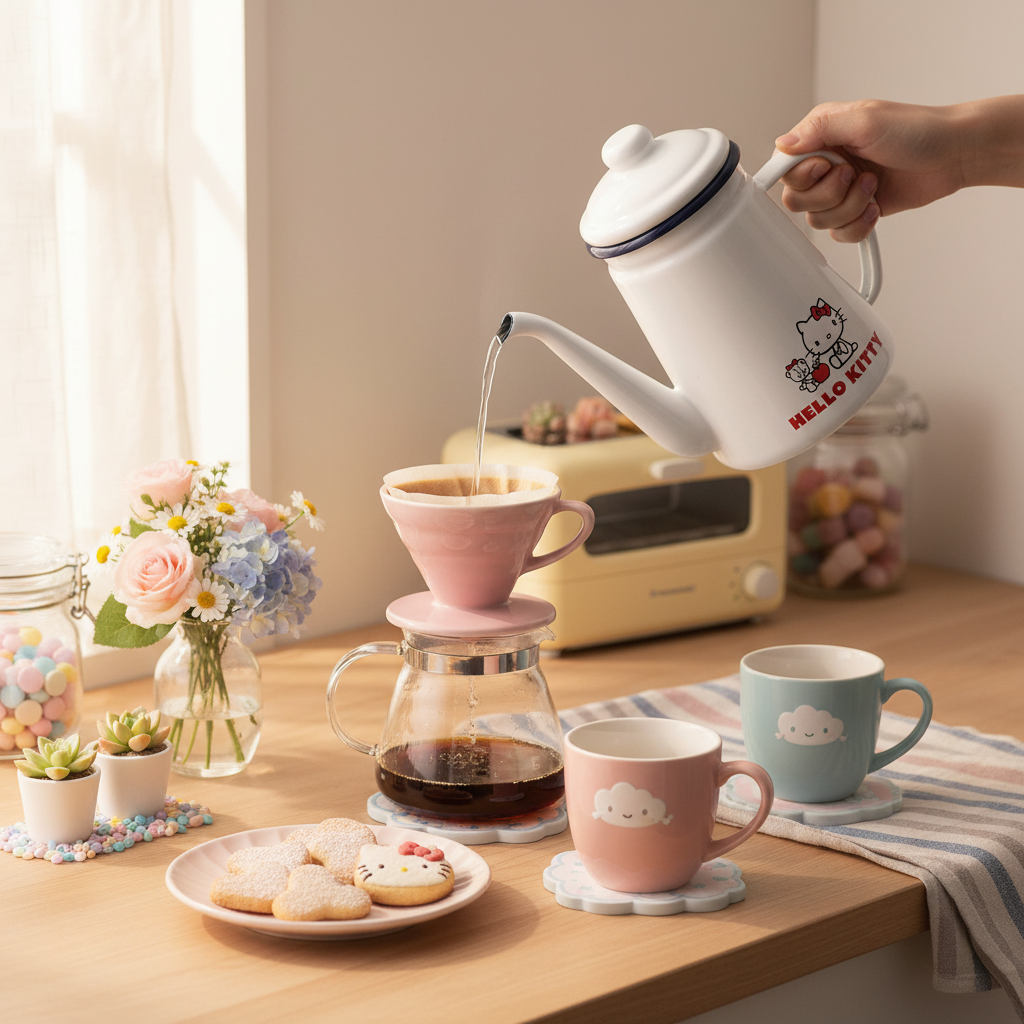 Sanrio Hello Kitty Drip Kettle (Enamel)