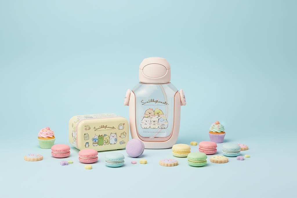 San-X Sumikko Gurashi One Push Straw Bottle 530ml