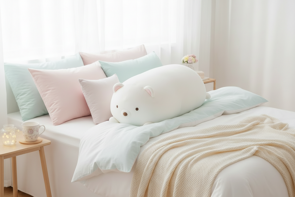 San-X Shirokuma Polar Bear Super Mochimochi Body Pillow - Sumikko Gurashi