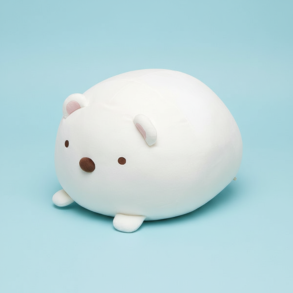 Shirokuma Polar Bear Daifuku Cushion studio shot