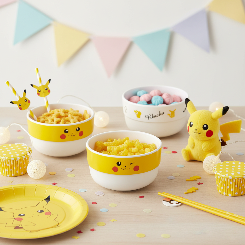 Pokémon Pikachu Melamine Bowl Set (3 Pieces)