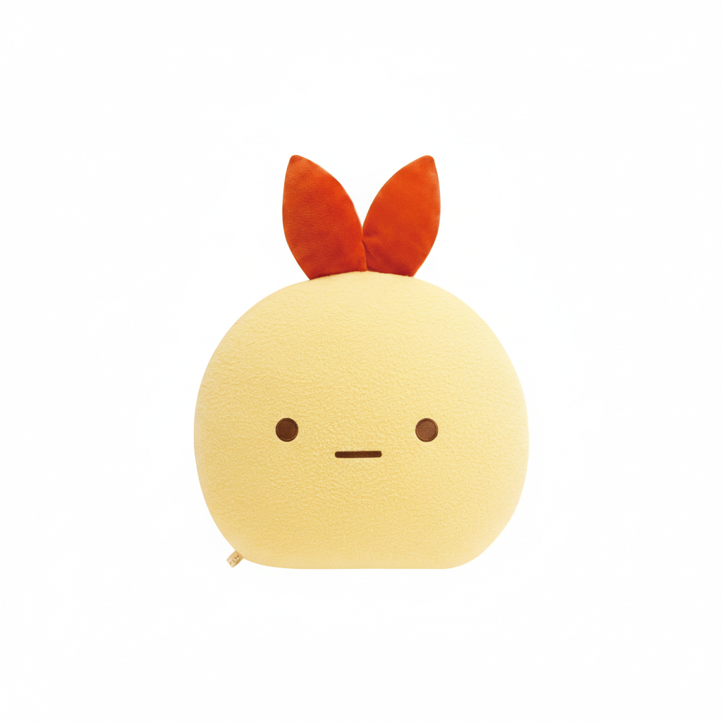 Ebiten's Tail cushion plush on clean white background