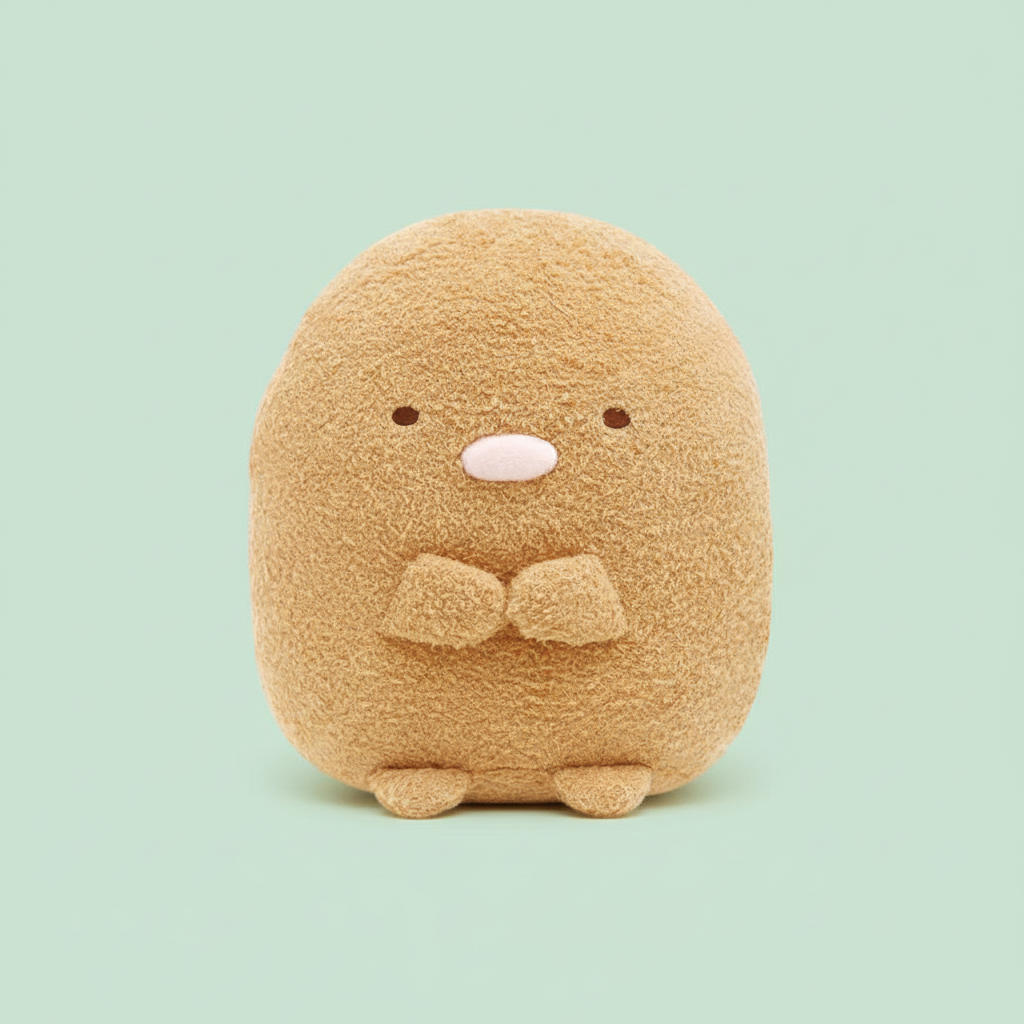 Tonkatsu Plush Cushion studio shot