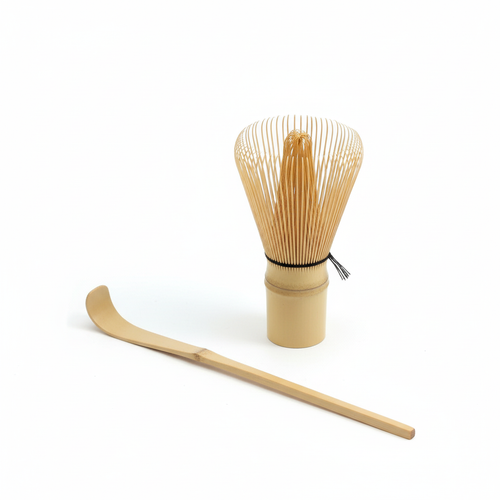 Bamboo Matcha Whisk & Scoop Set - Premium Product Photo