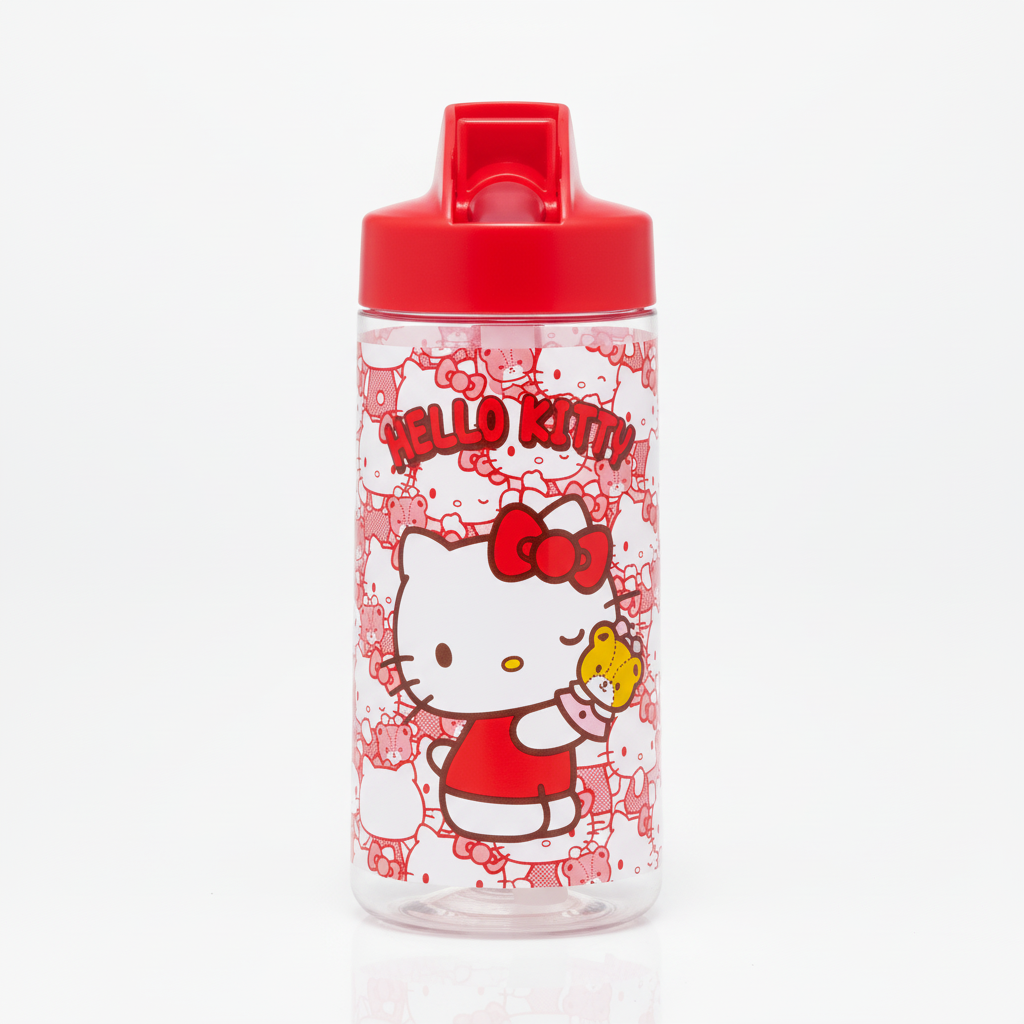 Sanrio Hello Kitty Straw Bottle (500ml)