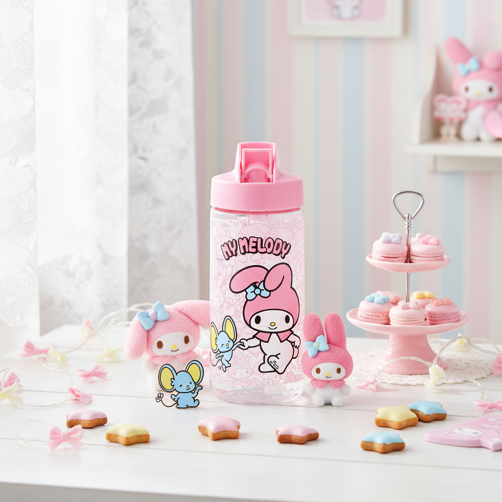 Sanrio My Melody Straw Bottle (500ml)