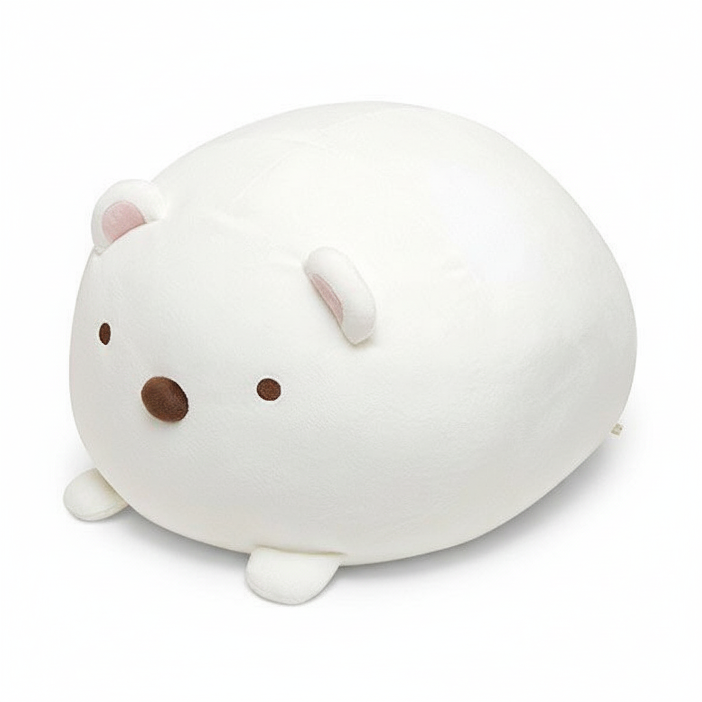 Sumikko Gurashi Shirokuma cushion professional product photo on white background