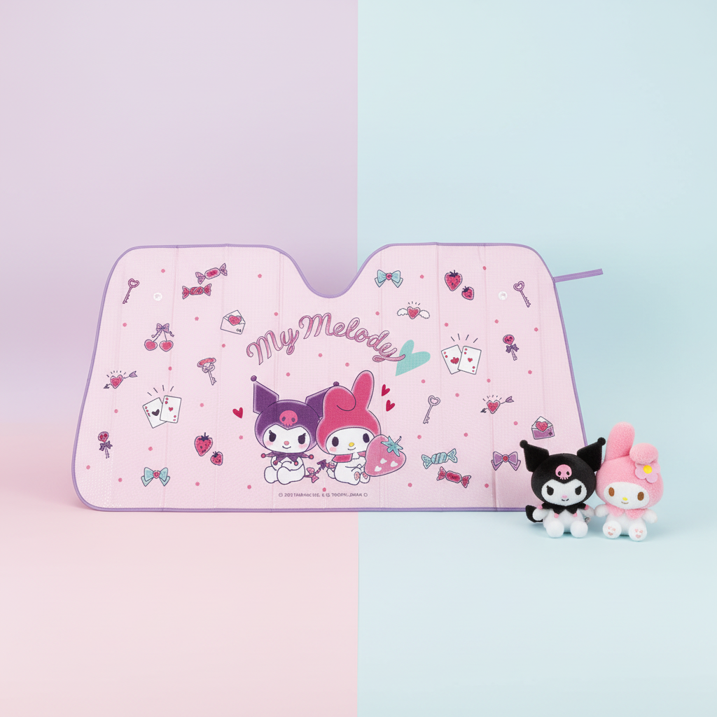 Sanrio Kuromi Car Sun Shade