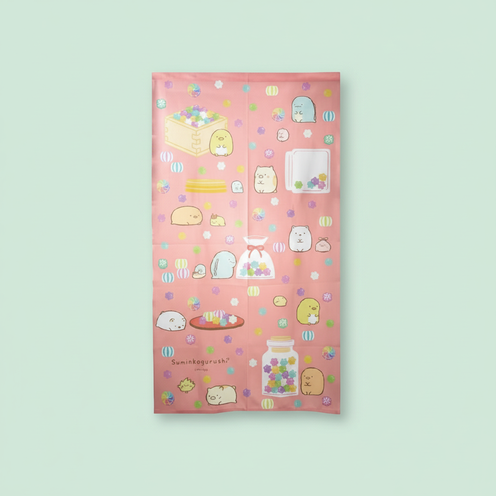Sumikko Gurashi Peach Cafe Curtain studio shot