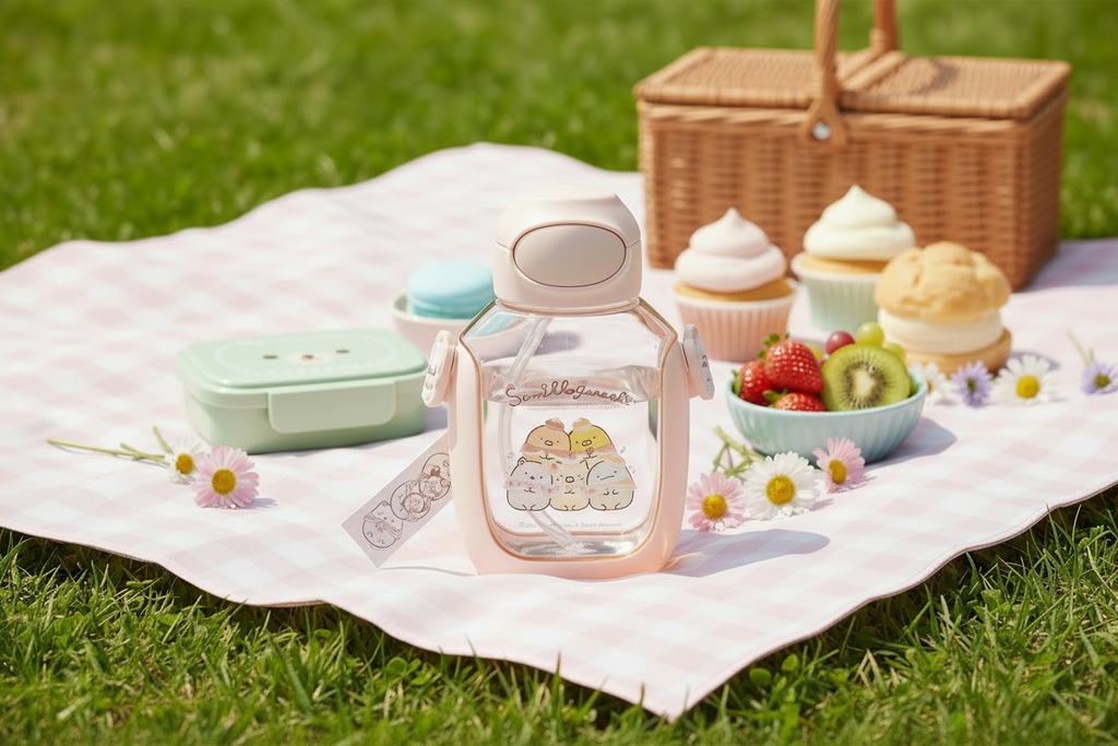 San-X Sumikko Gurashi One Push Straw Bottle 530ml