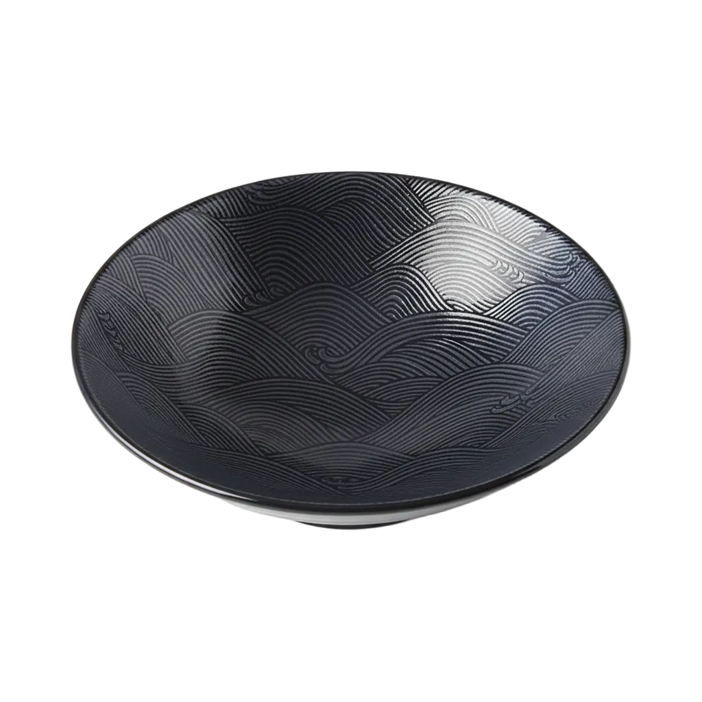 White Background Top-Down Wave Pattern