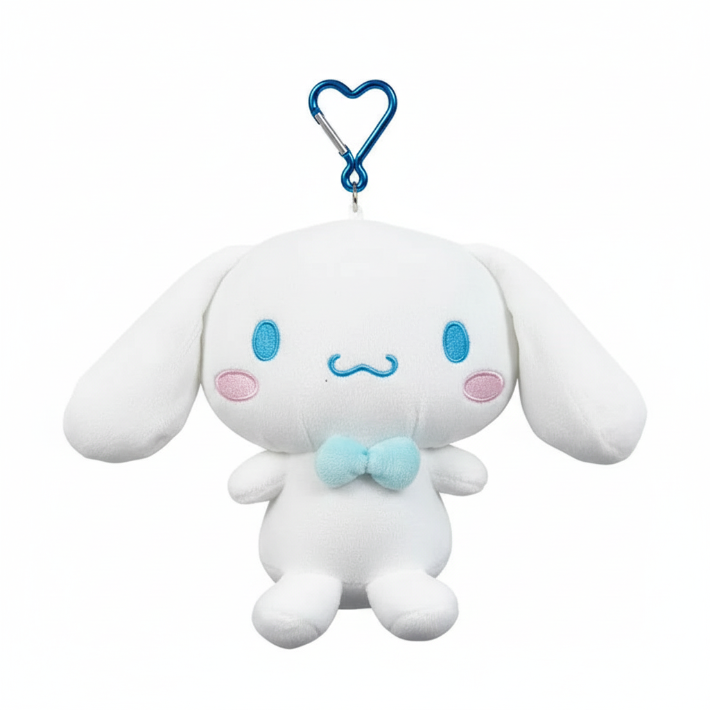 Sanrio Cinnamoroll Plush Pouch (With Carabiner)