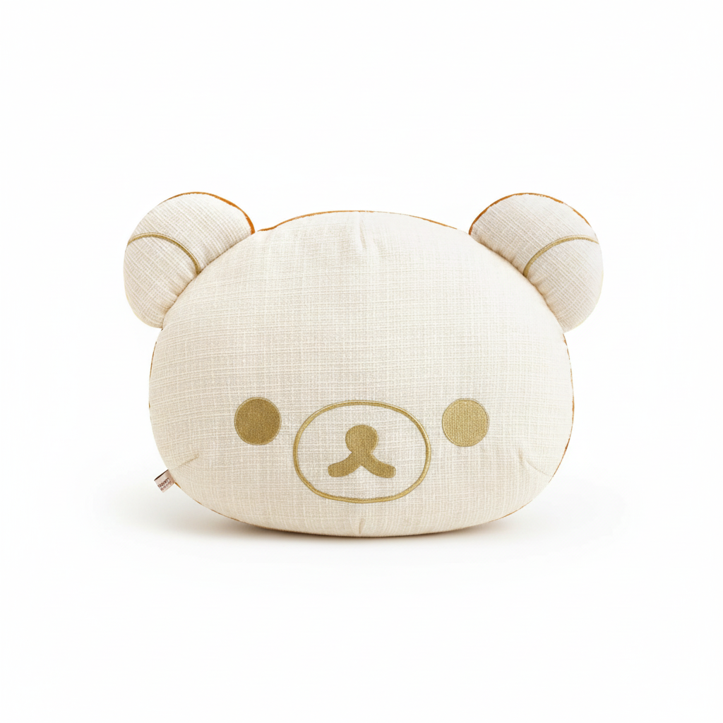 Rilakkuma Lovely Home cushion professional product photo on white background