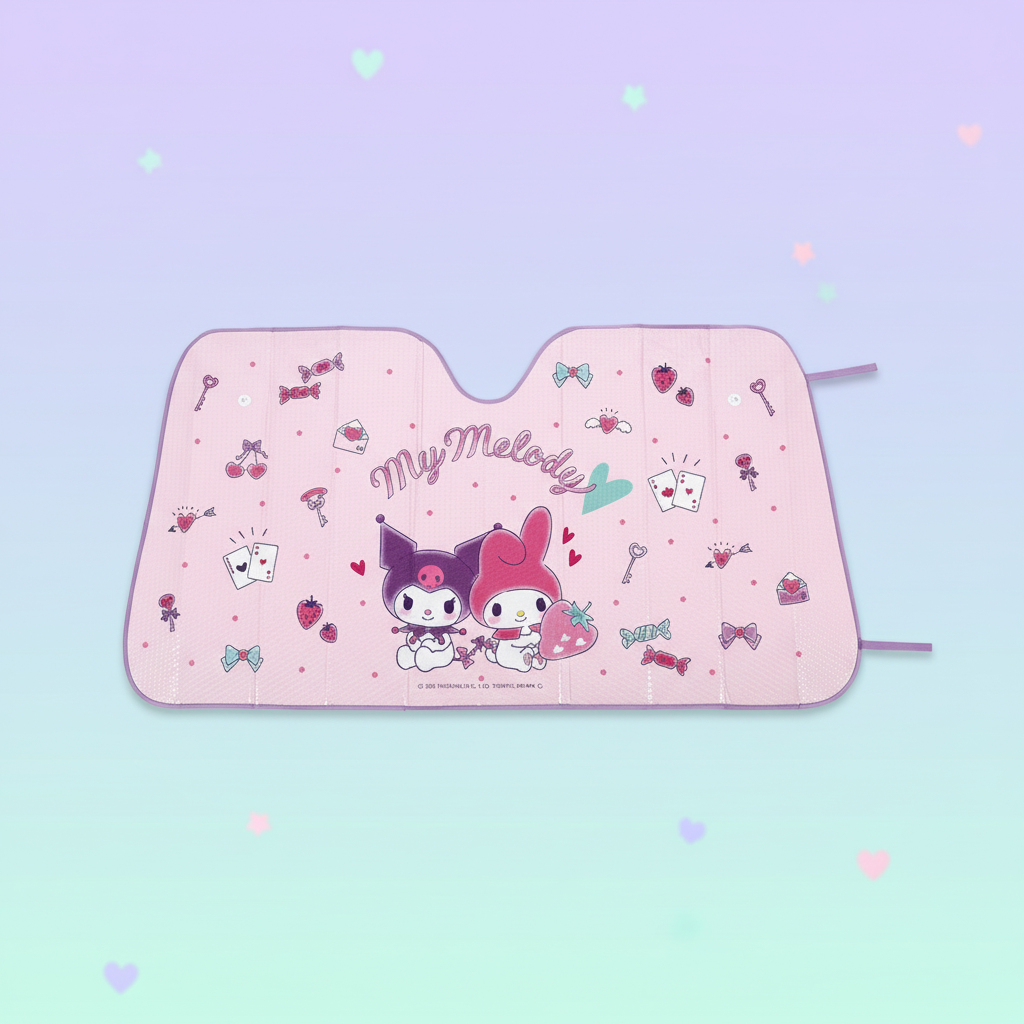Sanrio Kuromi Car Sun Shade
