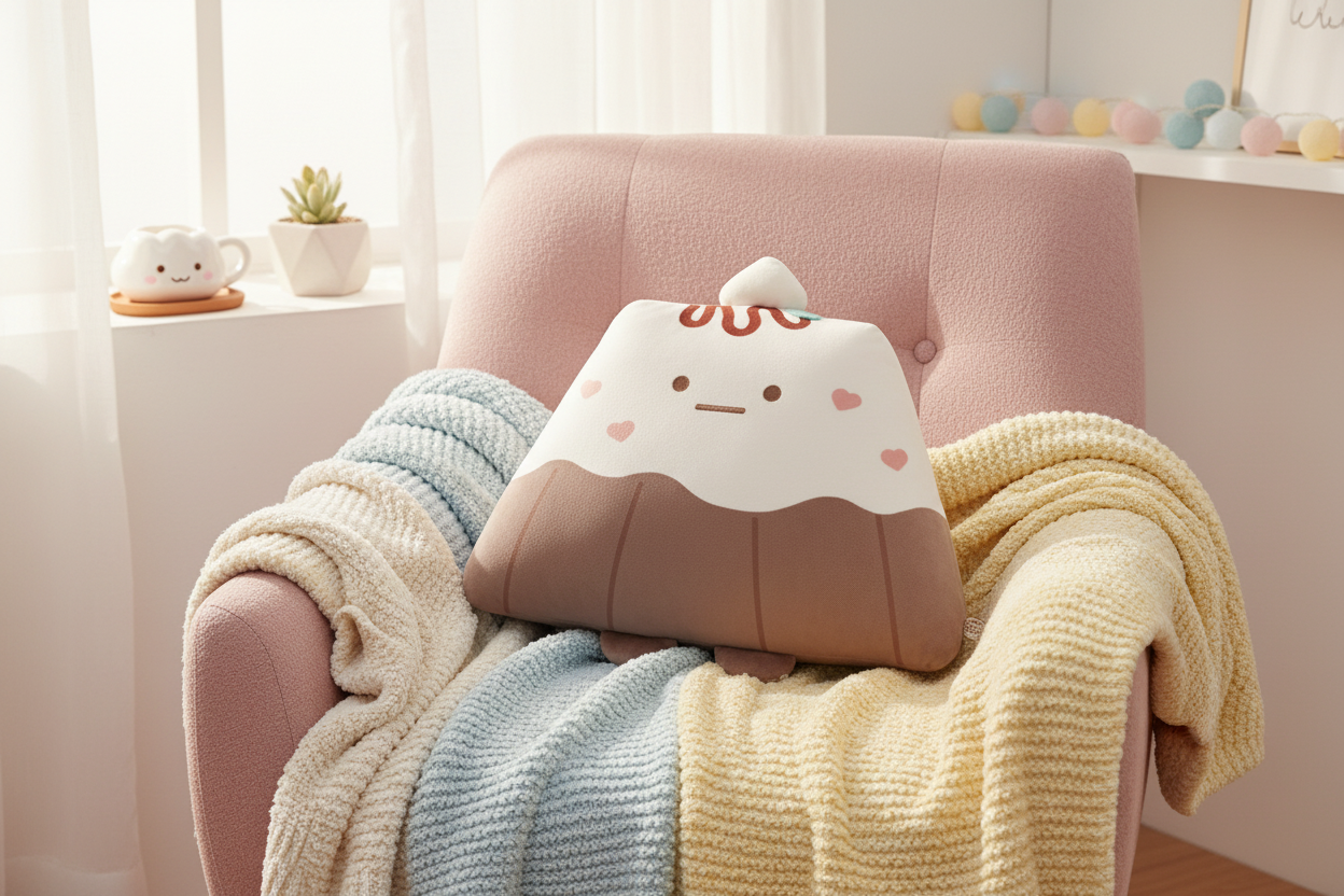 Yama Canele Super Mochi Mochi Hug Plush lifestyle photo