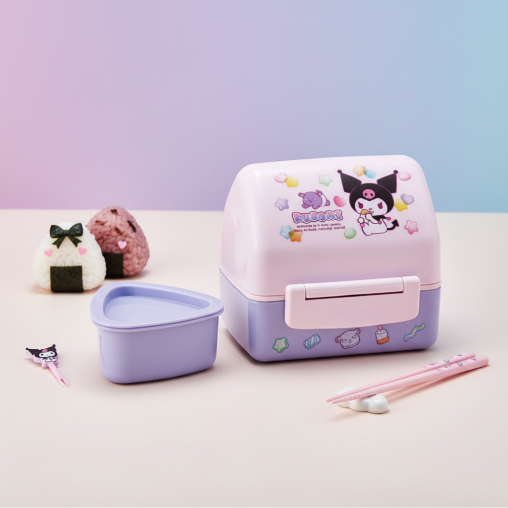 Kuromi Lunch Box - Simple Background with Props