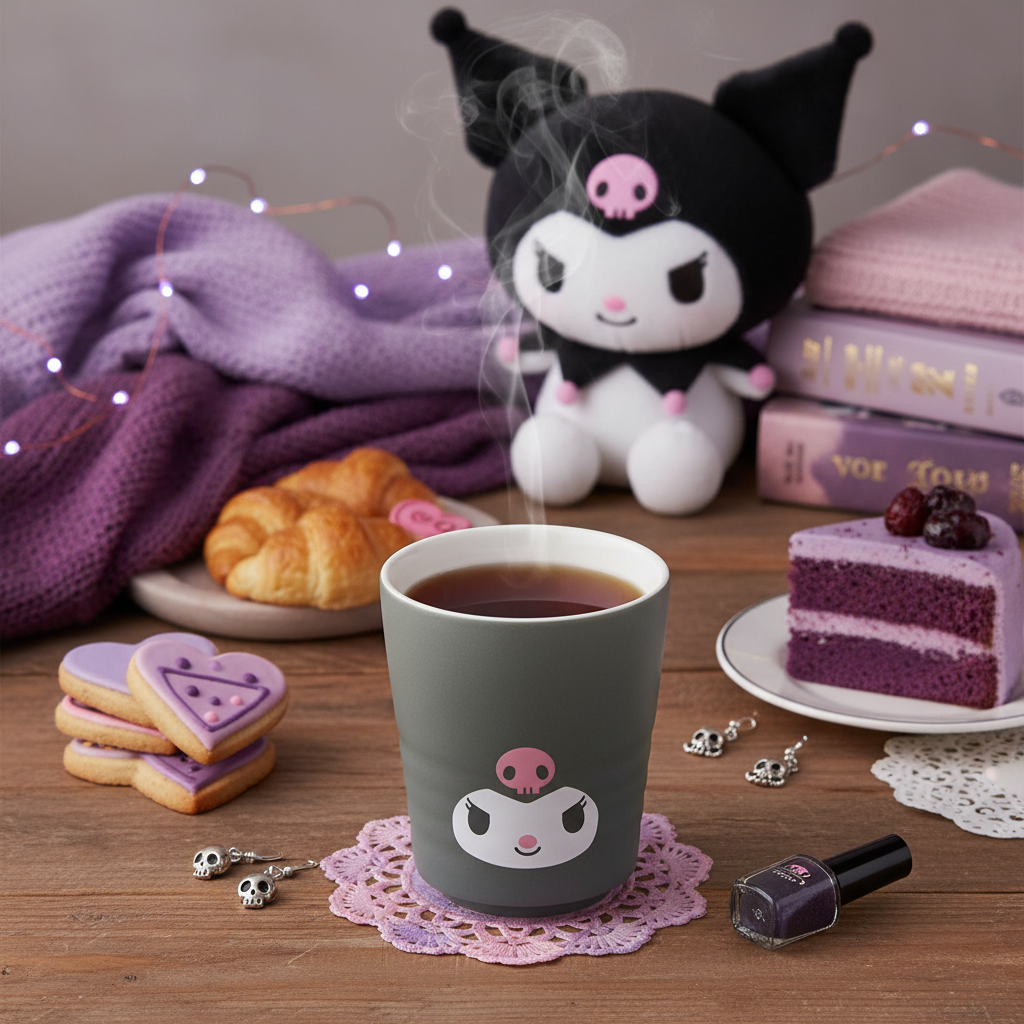 Kuromi Teacup - Cozy Tea Time (No Handle)