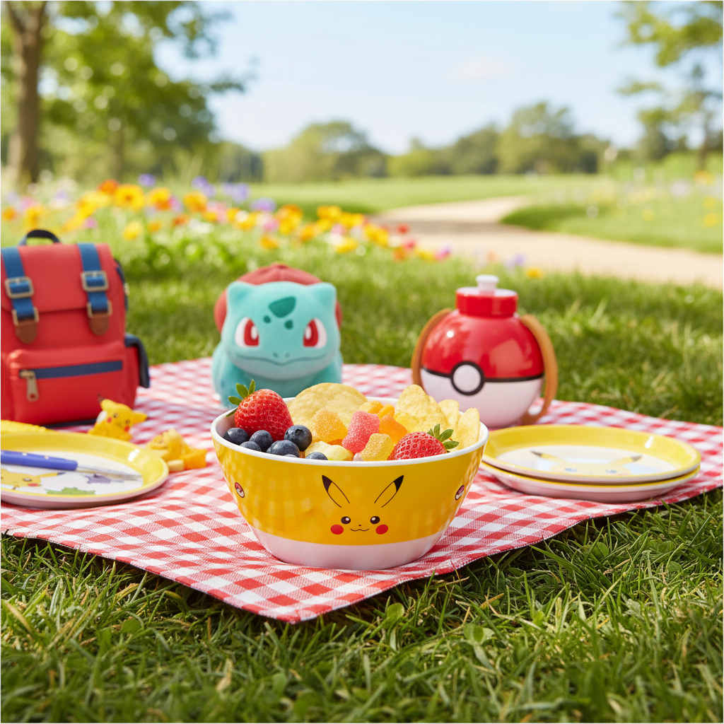 Pikachu Party Bowl - Outdoor/Picnic Style