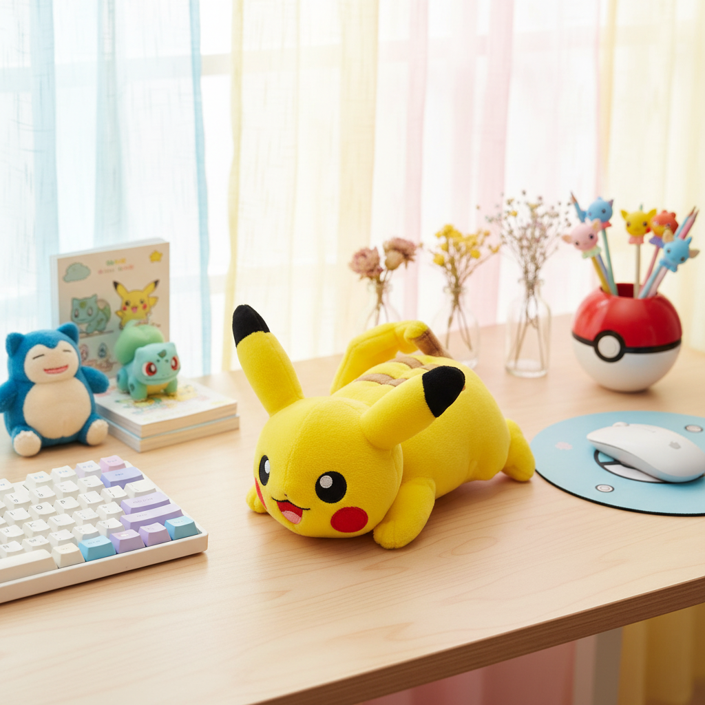 Pokemon Pikachu Wrist Cushion - Desk Setup