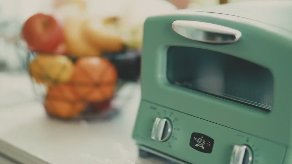 Sengoku Graphite Grill & Toaster Oven | 4-Slice | Green | Made in Japan
