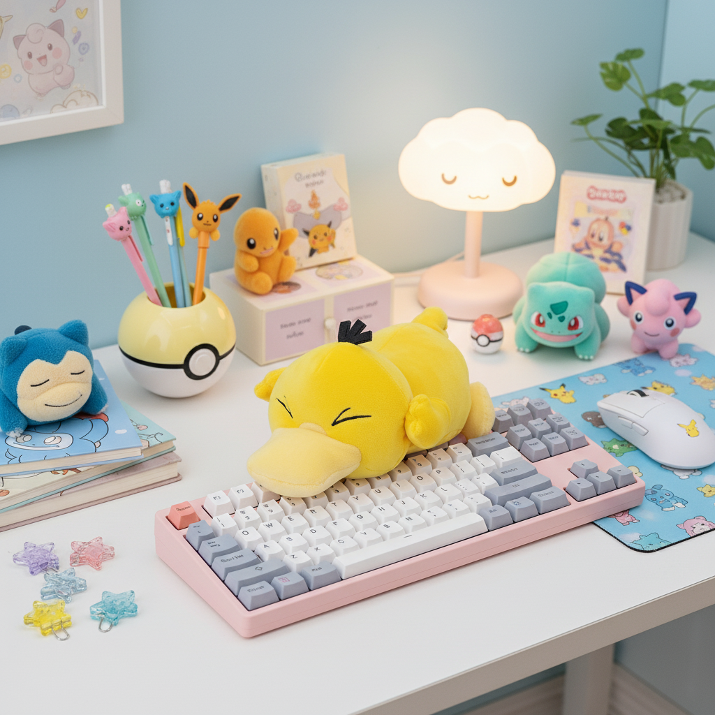 Psyduck Wrist Cushion - Desk Setup (Correct)