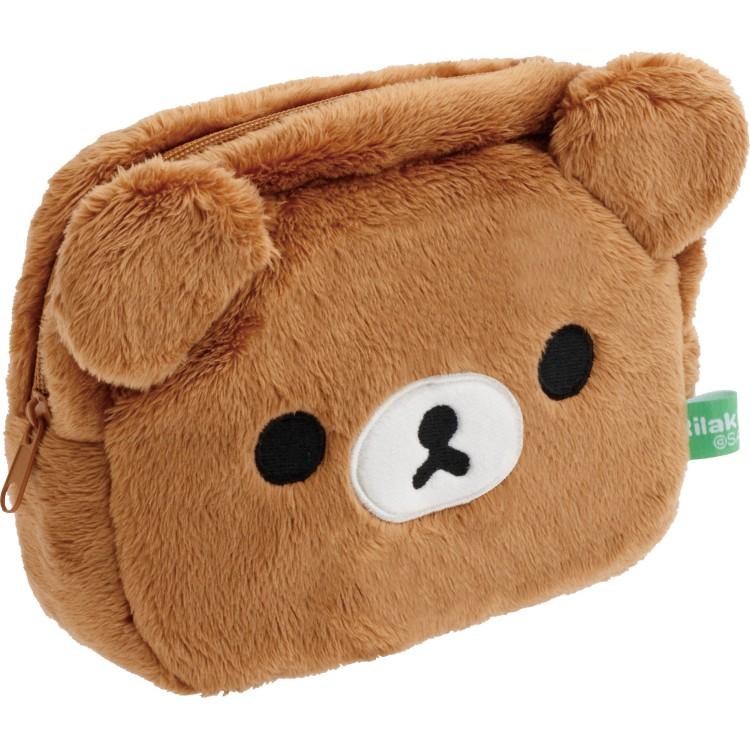 San-X Chairoikoguma Plush Multi Case - Rilakkuma