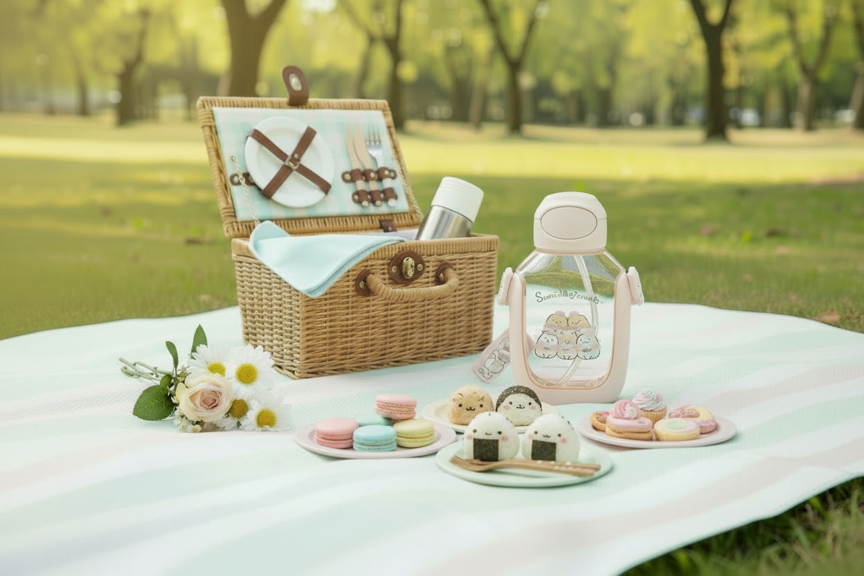 San-X Sumikko Gurashi One Push Straw Bottle 530ml